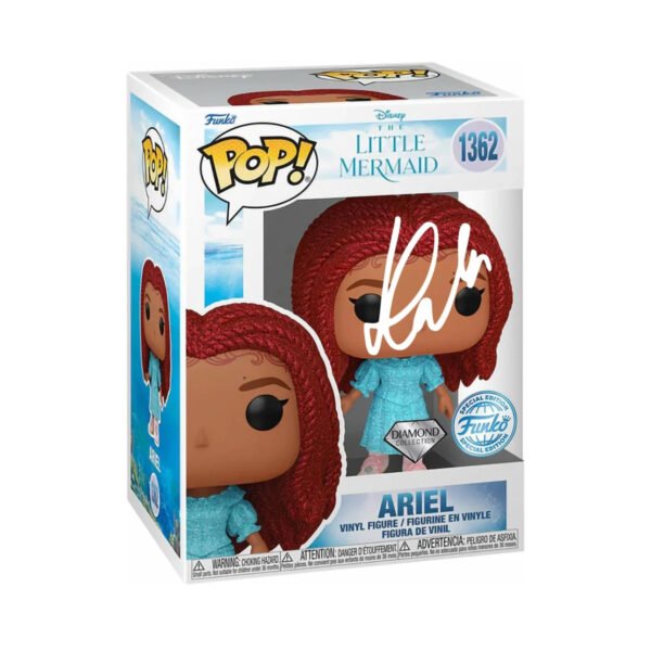 Halle Bailey Ariel Little Mermaid Live Action - Disney princess facsimile signed reprint laser autographed