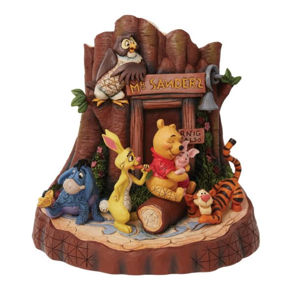 Winnie The Pooh Mount Sanders Carved by Heart Figurine