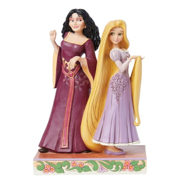 Good vs Evil Tangled Mother Gothel and Rapunzel Figurine