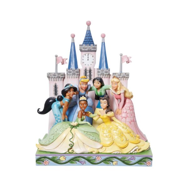 Princess Group in Front of Castle Figurine