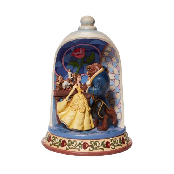Beauty and The Beast Rose Dome Scene Figurine